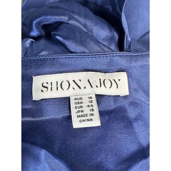 NWOT Shona Joy THALIA LACE UP MIDI DRESS - AEGEAN BLUE sz 12 US - Picture 7 of 12